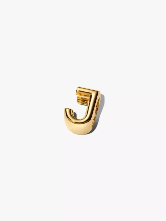 Buchstabe J Alphabet-Charm, 14 Karat vergoldet