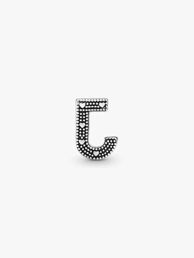Buchstabe J Alphabet-Charm aus Sterlingsilber