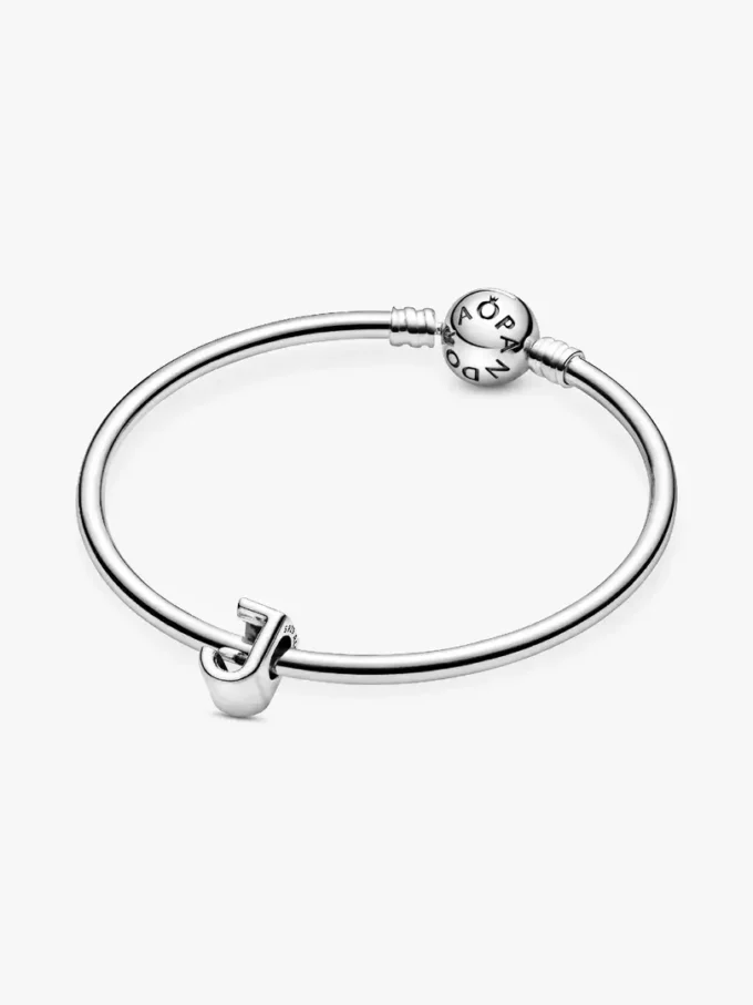 Buchstabe J Alphabet-Charm aus Sterlingsilber
