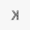 Buchstabe K Alphabet-Charm aus Sterlingsilber