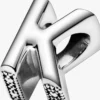 Buchstabe K Alphabet-Charm aus Sterlingsilber