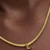 Buchstabe L als Alphabet-Charm, 14-karätig vergoldet