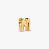 Buchstabe M Alphabet-Charm – 14 Karat vergoldet