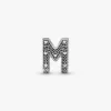 Buchstabe M Alphabet-Charm aus Sterlingsilber