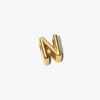 Buchstabe N Alphabet-Charm, 14 Karat vergoldet