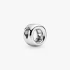 Buchstabe O Alphabet-Charm aus Sterlingsilber