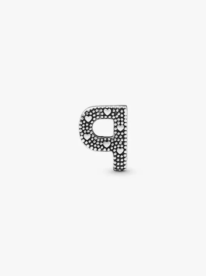 Buchstabe P Alphabet-Charm aus Sterlingsilber