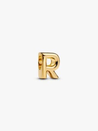 Buchstabe R Alphabet-Charm – 14 Karat vergoldet