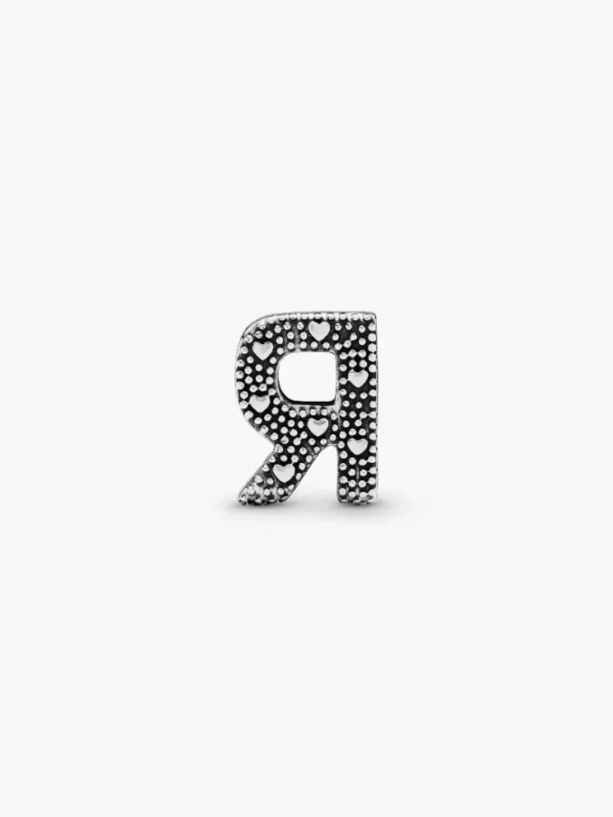 Buchstabe R Alphabet-Charm aus Sterlingsilber