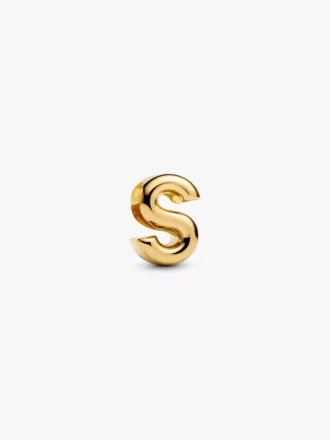 Buchstabe S Alphabet-Charm, 14 Karat vergoldet