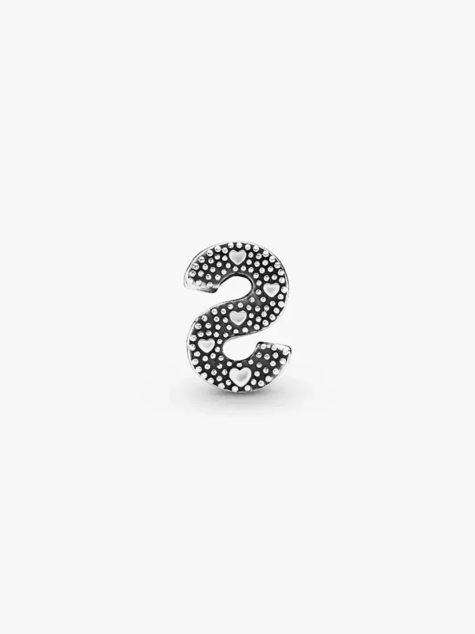 Buchstabe S Alphabet-Charm aus Sterlingsilber