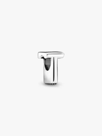 Buchstabe T Alphabet-Charm aus Sterlingsilber
