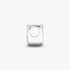 Buchstabe T Alphabet-Charm aus Sterlingsilber