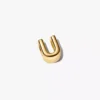Buchstabe U Alphabet-Charm, 14 Karat vergoldet