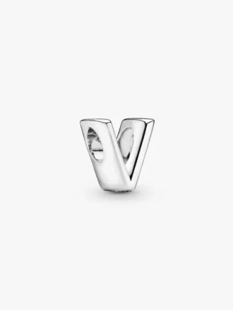 Buchstabe V Alphabet-Charm aus Sterlingsilber