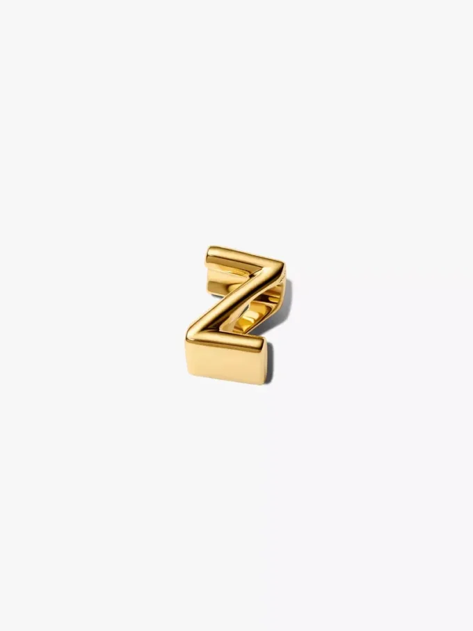 Buchstabe Z Alphabet-Charm, 14-karätig vergoldet Buchstabe Z Alphabet-Charm, 14-karätig vergoldet