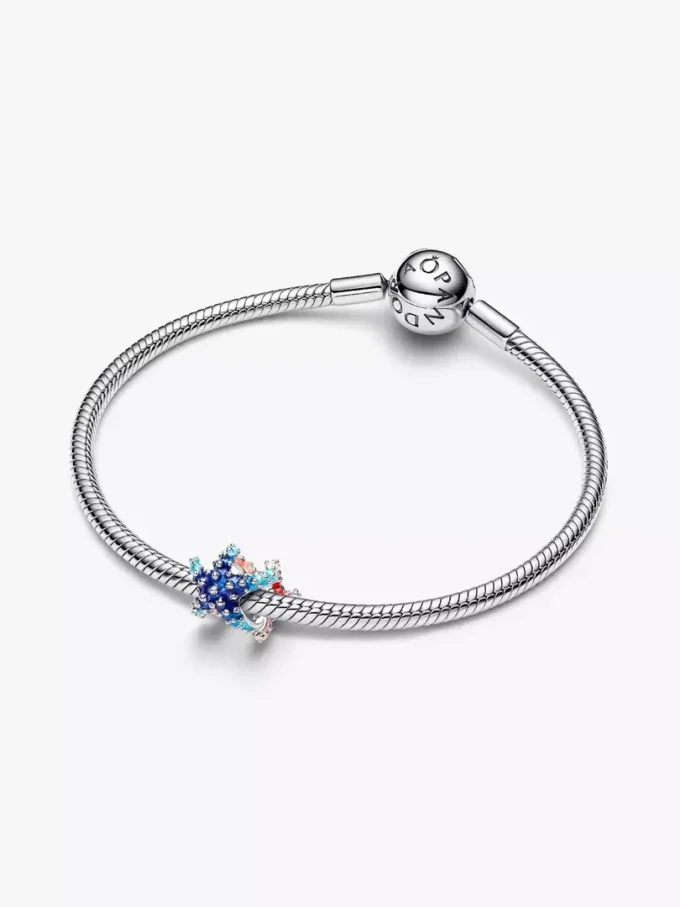 Bunter Mini-Charm „Seestern“ aus Sterlingsilber Bunter Mini-Charm „Seestern“ aus Sterlingsilber