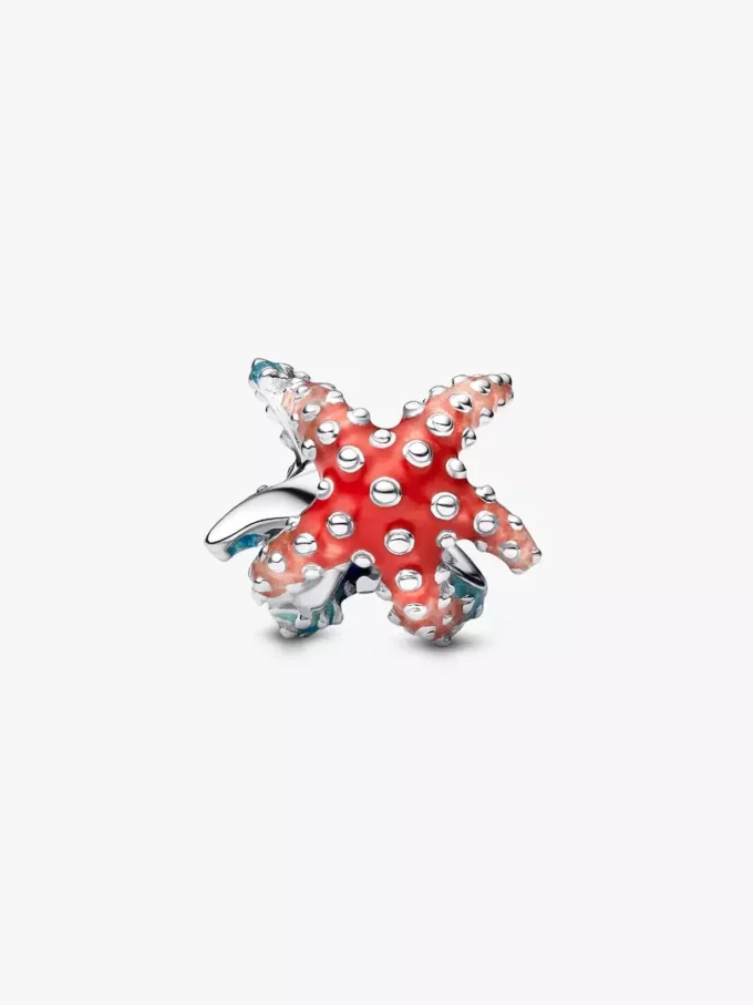 Bunter Mini-Charm „Seestern“ aus Sterlingsilber Bunter Mini-Charm „Seestern“ aus Sterlingsilber
