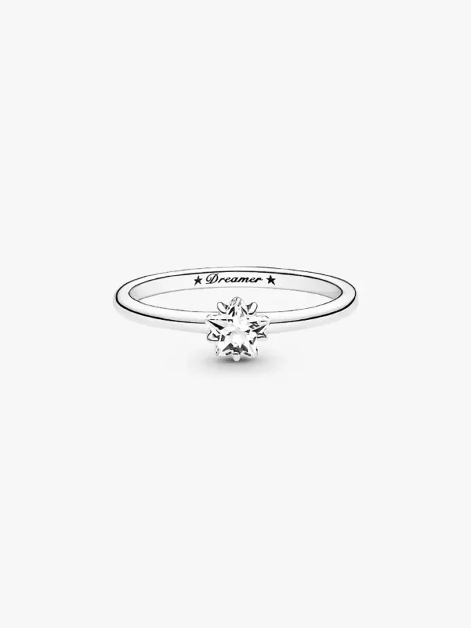 Celestial Sparkling Star Solitaire Ring aus Sterlingsilber Celestial Sparkling Star Solitaire Ring aus Sterlingsilber