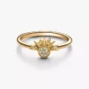 Celestial Sparkling Sun Ring, 14-karätig vergoldet Celestial Sparkling Sun Ring, 14-karätig vergoldet