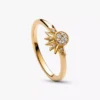 Celestial Sparkling Sun Ring, 14-karätig vergoldet Celestial Sparkling Sun Ring, 14-karätig vergoldet