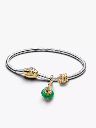 Charm-Armband-Set mit Schlangenverschluss und Kette zum Mondneujahr, 3er-Set