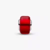 Charm aus rotem Murano Glass, Sterlingsilber Charm aus rotem Murano Glass, Sterlingsilber