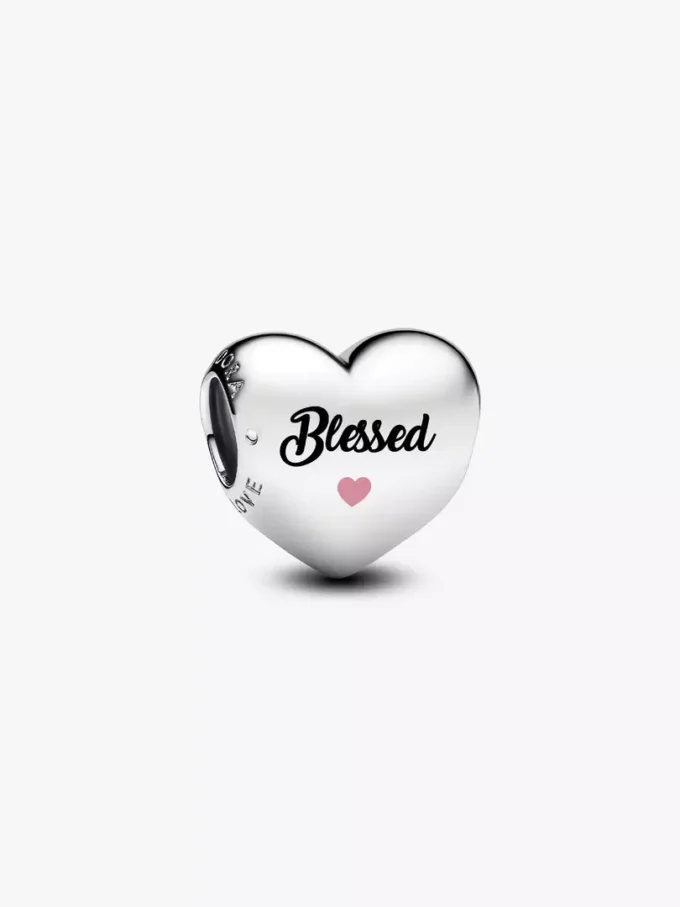 Charm „Blessed Heart“ aus Sterlingsilber Charm „Blessed Heart“ aus Sterlingsilber