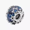 Charm „Galaxy Blue & Star Murano“ aus Sterlingsilber Charm „Galaxy Blue & Star Murano“ aus Sterlingsilber