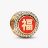 Charm „Glück & Wohlstand“ aus China, 14-karätig vergoldet Charm „Glück & Wohlstand“ aus China, 14-karätig vergoldet