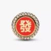 Charm „Glück & Wohlstand“ aus China, 14-karätig vergoldet Charm „Glück & Wohlstand“ aus China, 14-karätig vergoldet