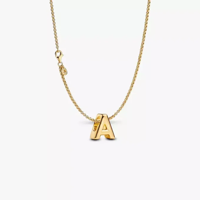 Charm-Halskette mit Buchstabe A, 2er-Set Charm-Halskette mit Buchstabe A, 2er-Set