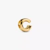 Buchstabe C Alphabet-Charm, 14 Karat vergoldet