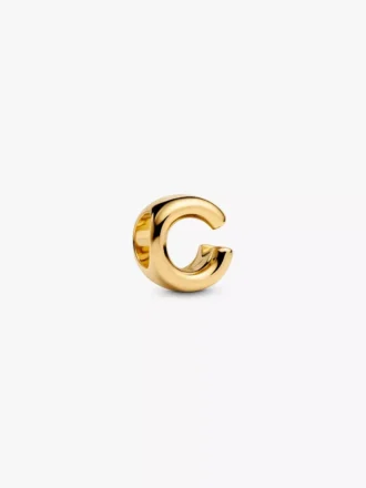 Buchstabe C Alphabet-Charm, 14 Karat vergoldet