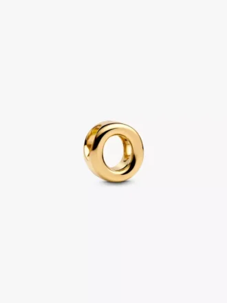 Buchstabe „O“ Alphabet-Charm, 14 Karat vergoldet
