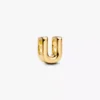 Buchstabe U Alphabet-Charm, 14 Karat vergoldet