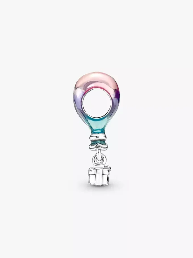 Charm „Happy Birthday“ Heißluftballon aus Sterlingsilber Charm „Happy Birthday“ Heißluftballon aus Sterlingsilber