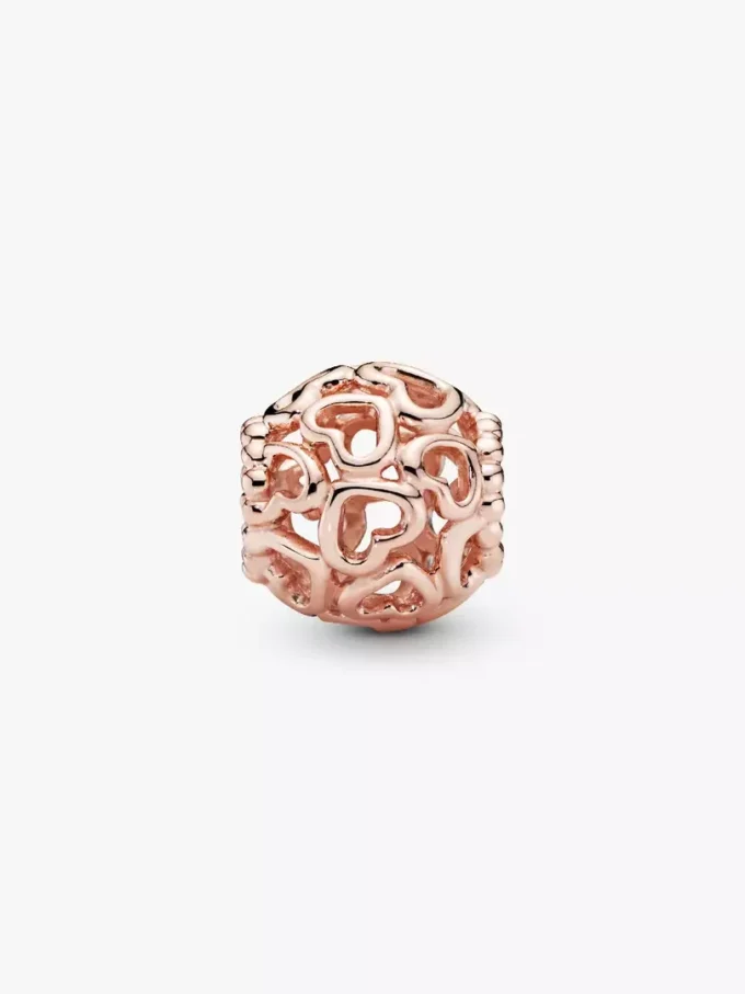 Charm „Hearts All Over“ mit 14-karätiger Roségoldbeschichtung Charm „Hearts All Over“ mit 14-karätiger Roségoldbeschichtung