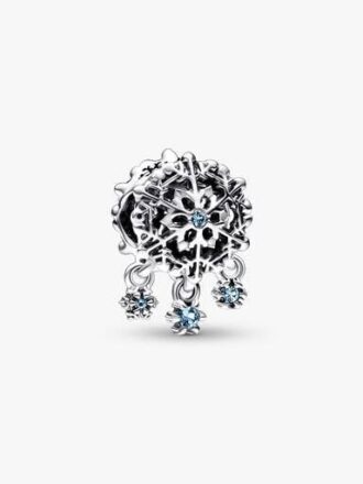 Charm „Icy Snowflake Drop“ – Sterlingsilber