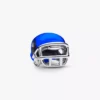 Charm „Königsblauer Football-Helm“ aus Sterlingsilber