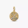 Charm „Kreuzende Pfeile“ aus Sterlingsilber, 14-karätig vergoldet Charm „Kreuzende Pfeile“ aus Sterlingsilber, 14-karätig vergoldet