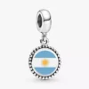 Charm mit argentinischer Flagge aus Sterlingsilber Charm mit argentinischer Flagge aus Sterlingsilber