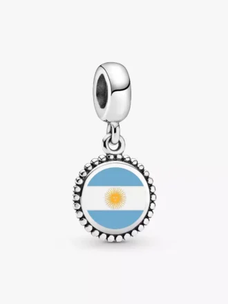 Charm mit argentinischer Flagge aus Sterlingsilber Charm mit argentinischer Flagge aus Sterlingsilber