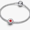 Charm mit kanadischem Ahornblatt – Sterlingsilber Charm mit kanadischem Ahornblatt – Sterlingsilber