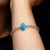 Charm „Opalescent Ocean Deep Blue“ aus Sterlingsilber Charm „Opalescent Ocean Deep Blue“ aus Sterlingsilber