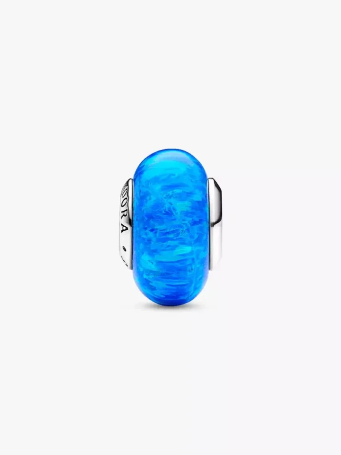 Charm „Opalescent Ocean Deep Blue“ aus Sterlingsilber Charm „Opalescent Ocean Deep Blue“ aus Sterlingsilber
