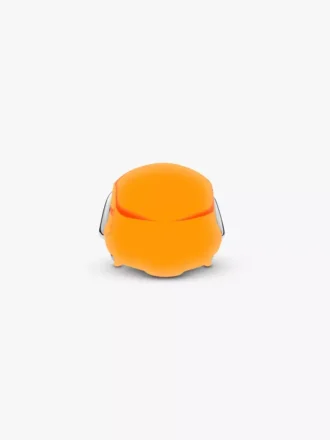 Charm „Orangefarbener Football-Helm“ aus Sterlingsilber