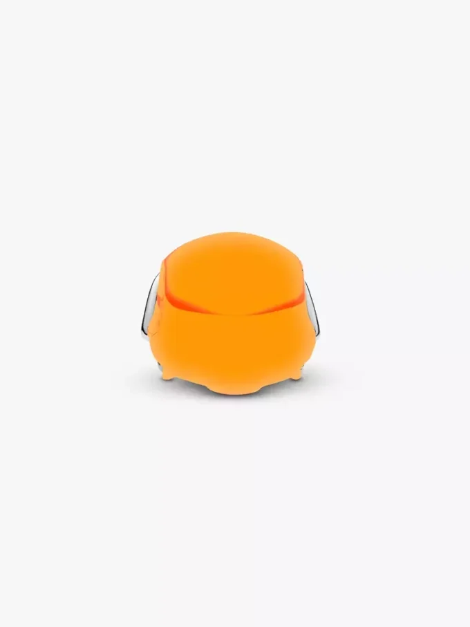 Charm „Orangefarbener Football-Helm“ aus Sterlingsilber