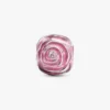 Charm „Pink Rose in Bloom“ – Sterlingsilber Charm „Pink Rose in Bloom“ – Sterlingsilber