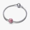 Charm „Pink Rose in Bloom“ – Sterlingsilber Charm „Pink Rose in Bloom“ – Sterlingsilber